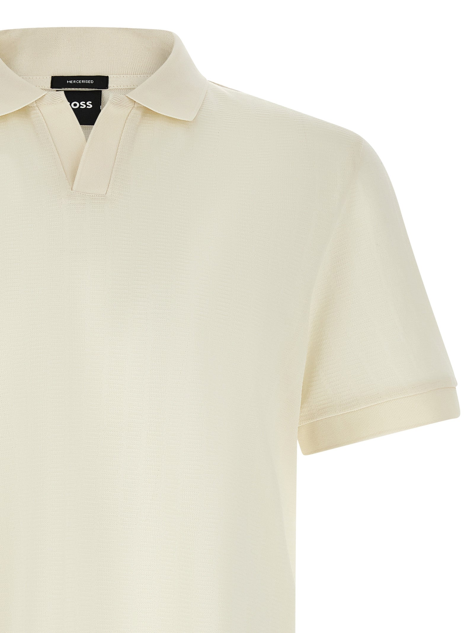 Hugo Boss Weißes Poloshirt aus Baumwolle