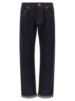 Dolce & Gabbana Blaue Baumwolljeans Denim