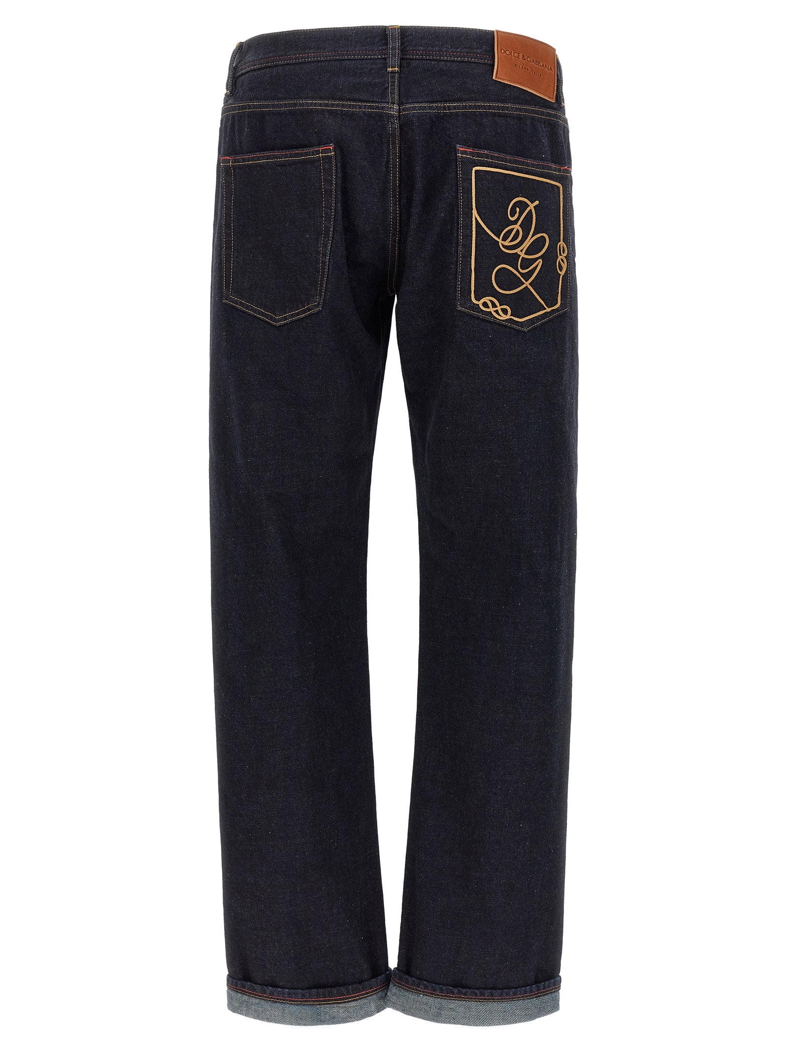 Dolce & Gabbana Blaue Baumwolljeans Denim