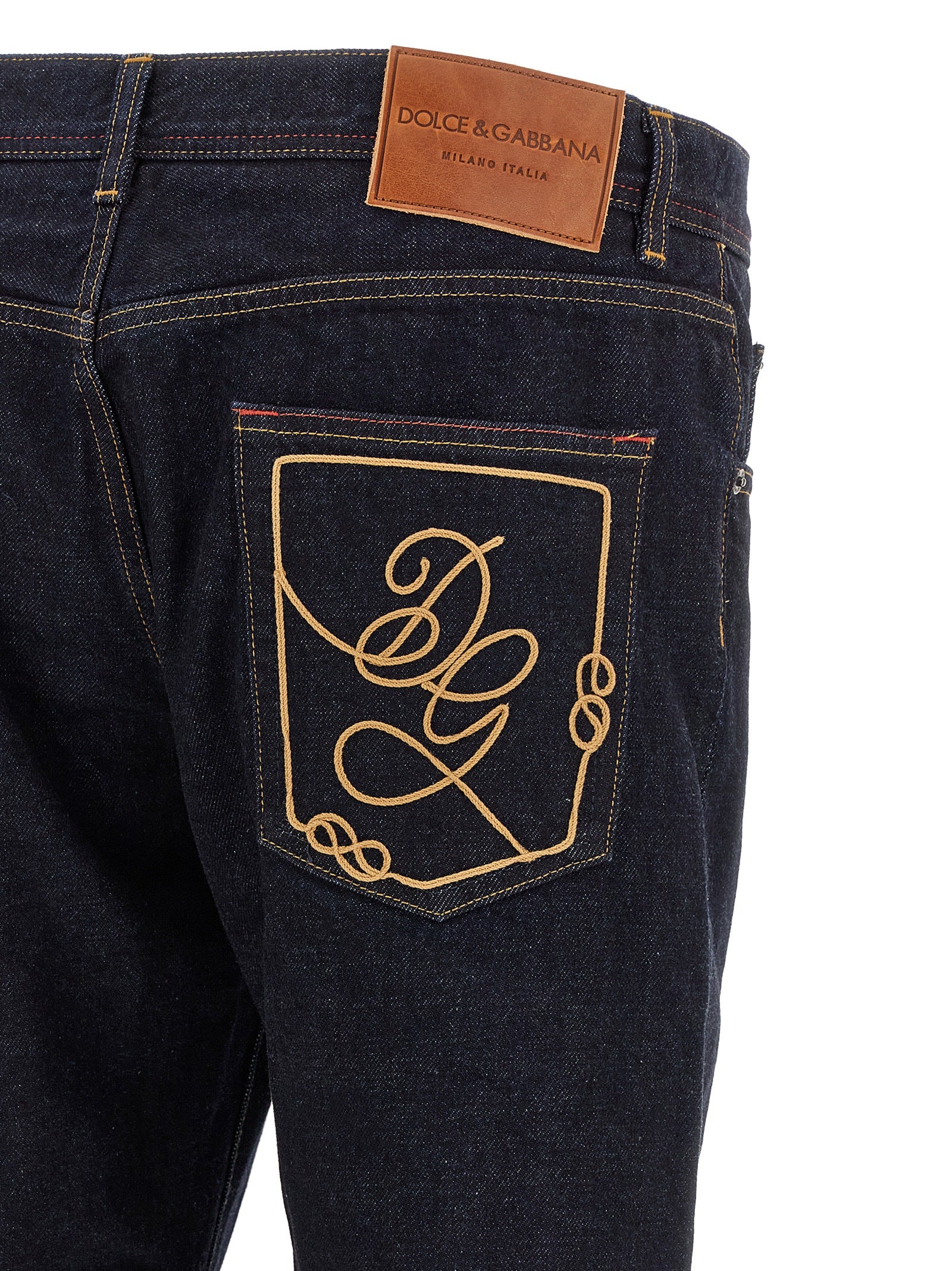 Dolce & Gabbana Blaue Baumwolljeans Denim