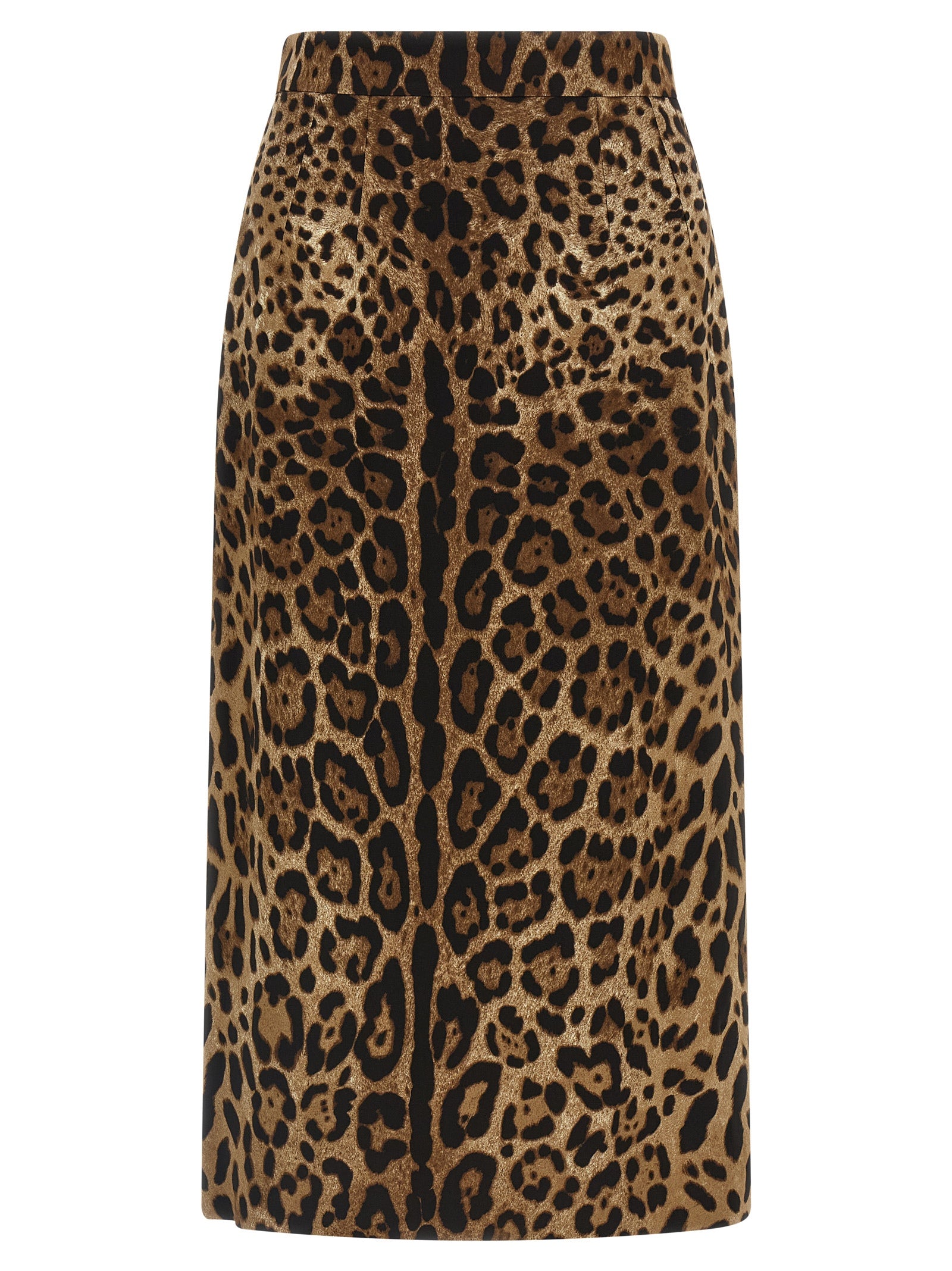 Dolce & Gabbana Brauner Midirock aus Viskose