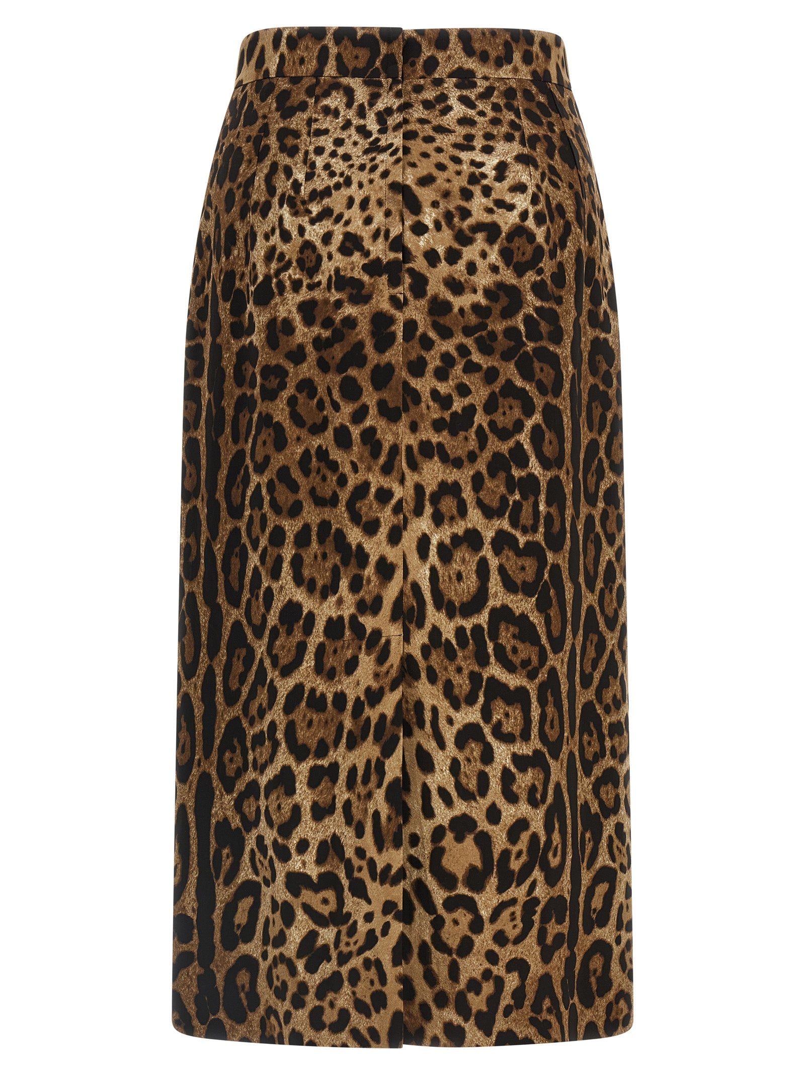 Dolce & Gabbana Brauner Midirock aus Viskose