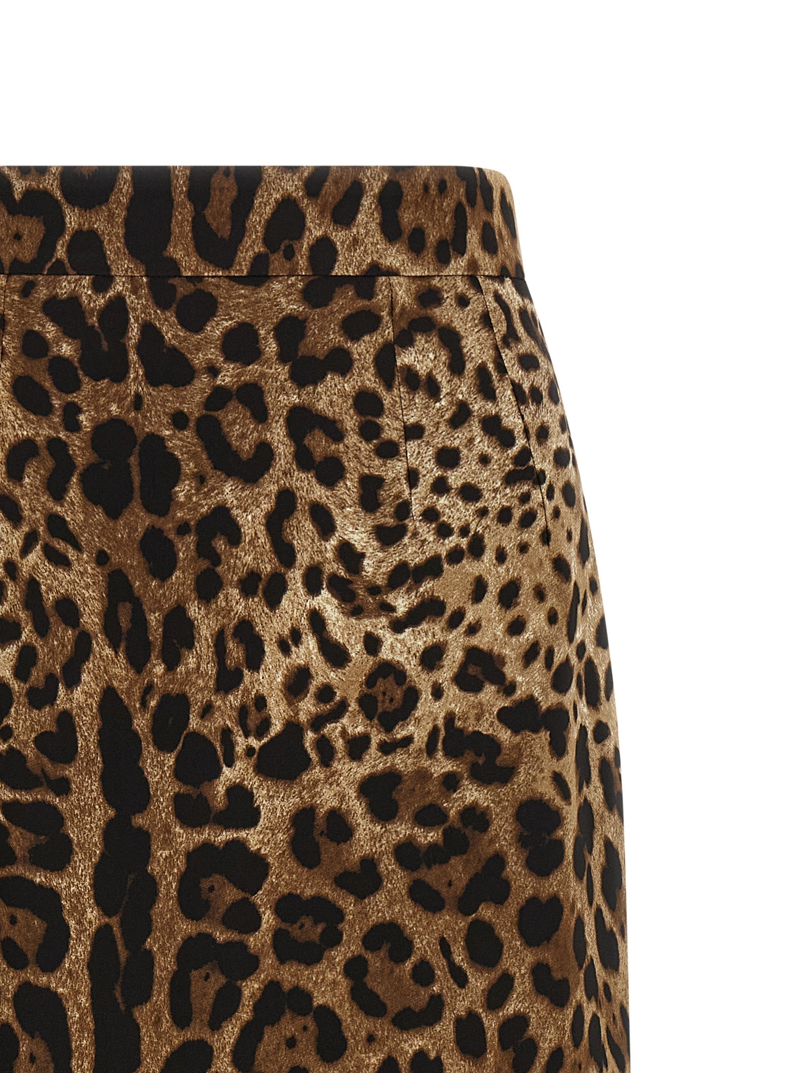 Dolce & Gabbana Brauner Midirock aus Viskose