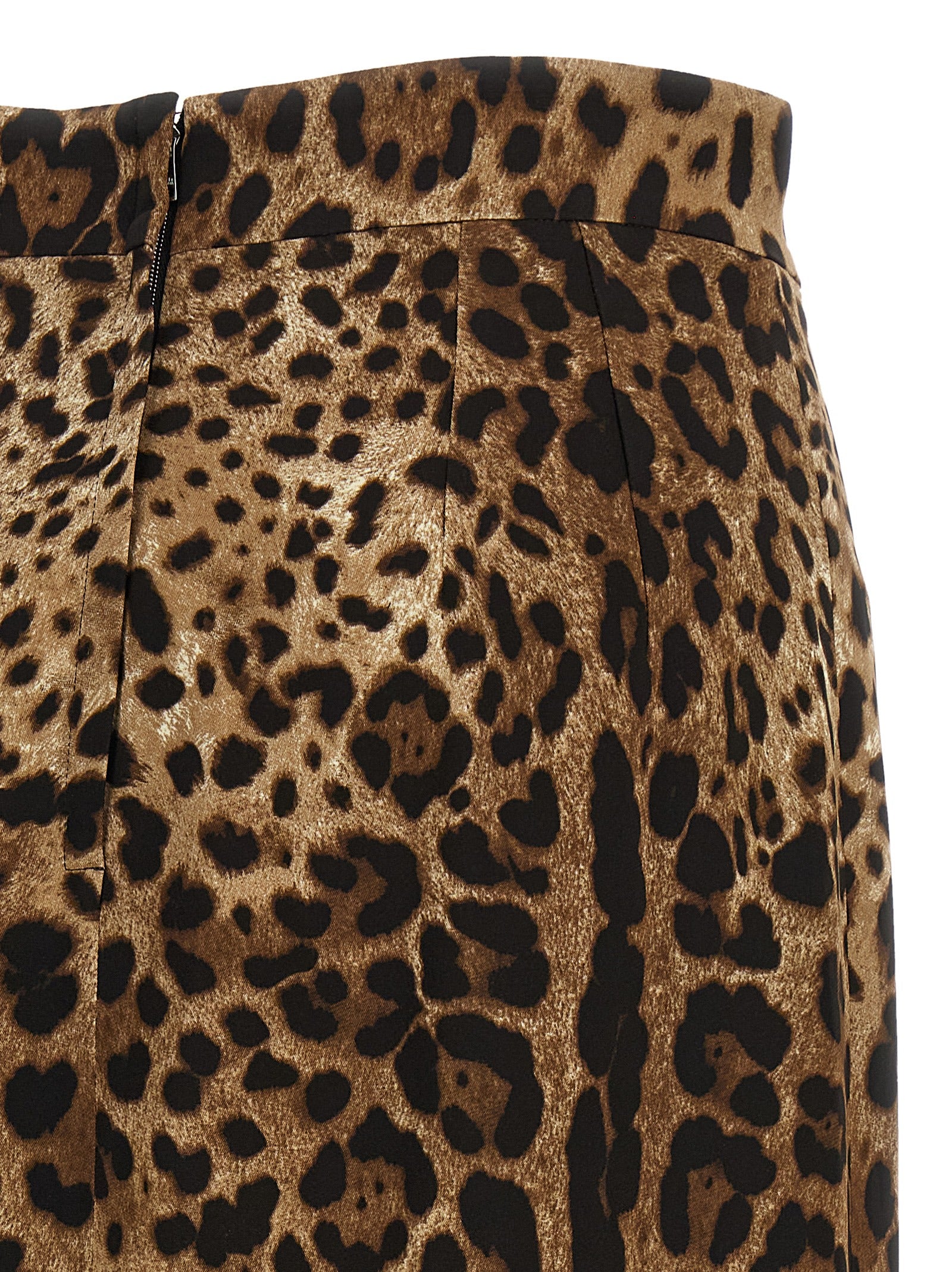 Dolce & Gabbana Brauner Midirock aus Viskose