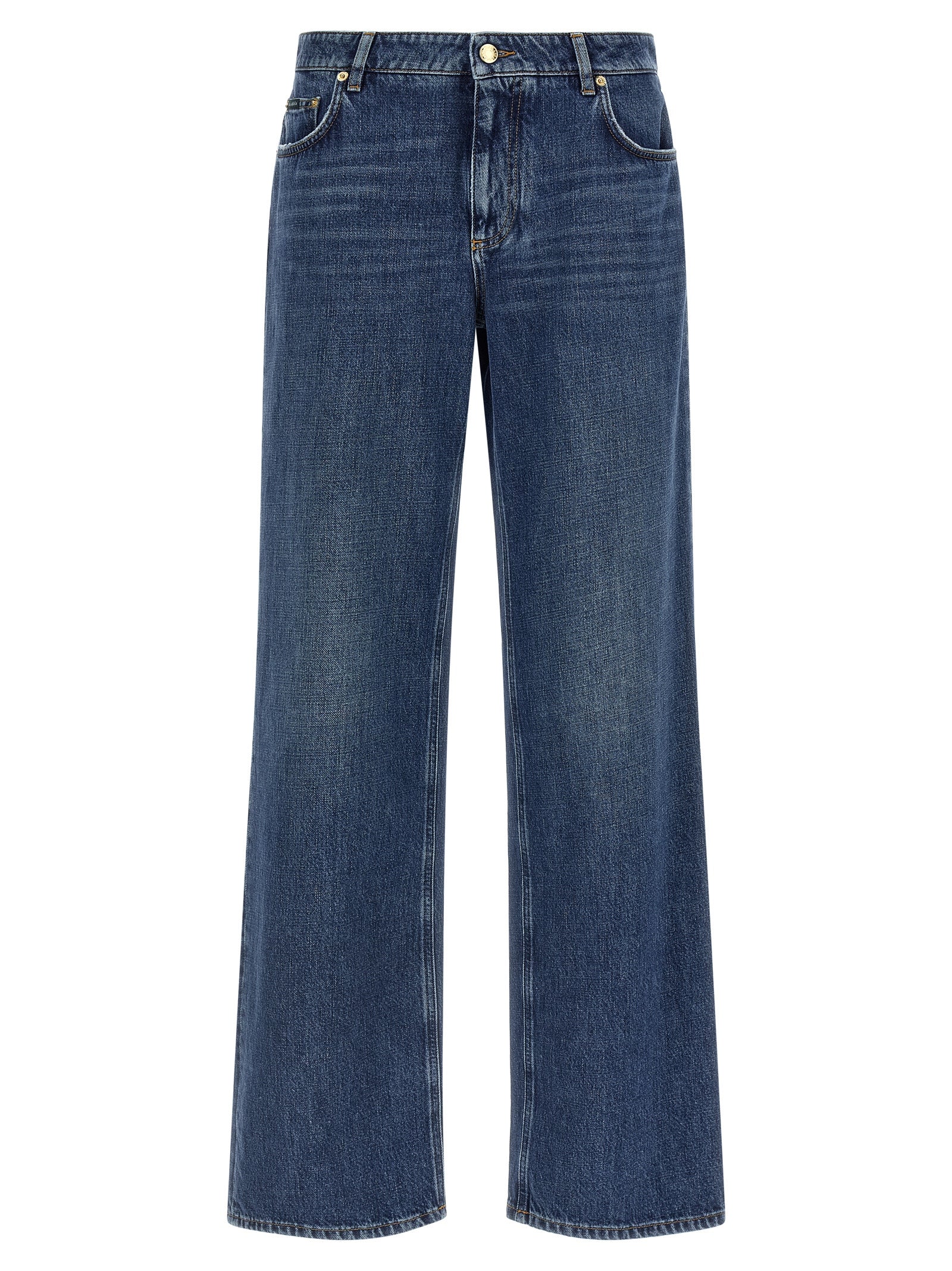 Dolce & Gabbana Blaue Baumwolljeans im Relaxed Fit