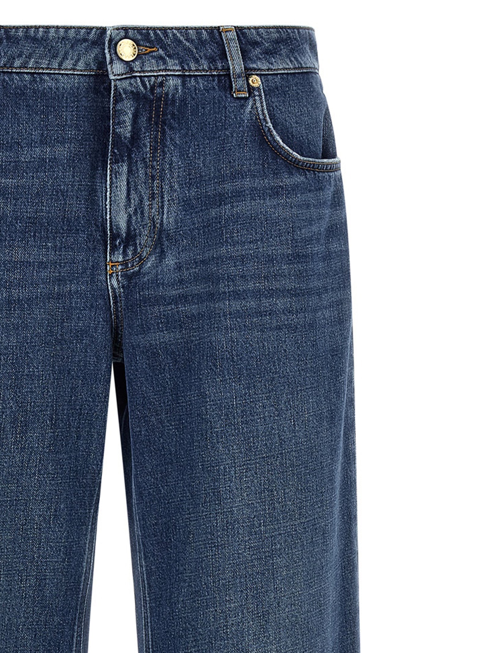 Dolce & Gabbana Blaue Baumwolljeans im Relaxed Fit
