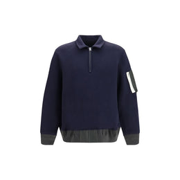 Sacai Blaues Baumwoll-Polohemd