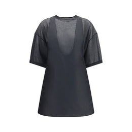 Balenciaga Schwarzes Oves Aries Wollkleid