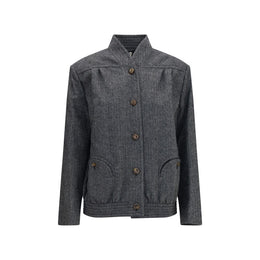 Blazé Milano Graue Jacke aus Wolle Oves Aries