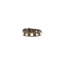 Valentino Garavani Braunes Kalbsleder-Armband Bos Taurus