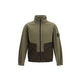 Stone Island Zweifarbige Baumwoll-Shell-Jacke