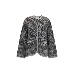 Forte_Forte Grauer Alpaka Vicugna Pacos Cardigan
