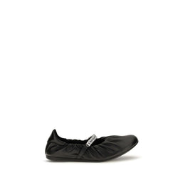 Jimmy Choo Schwarze Ballerinas aus Kalbsleder Bos Taurus