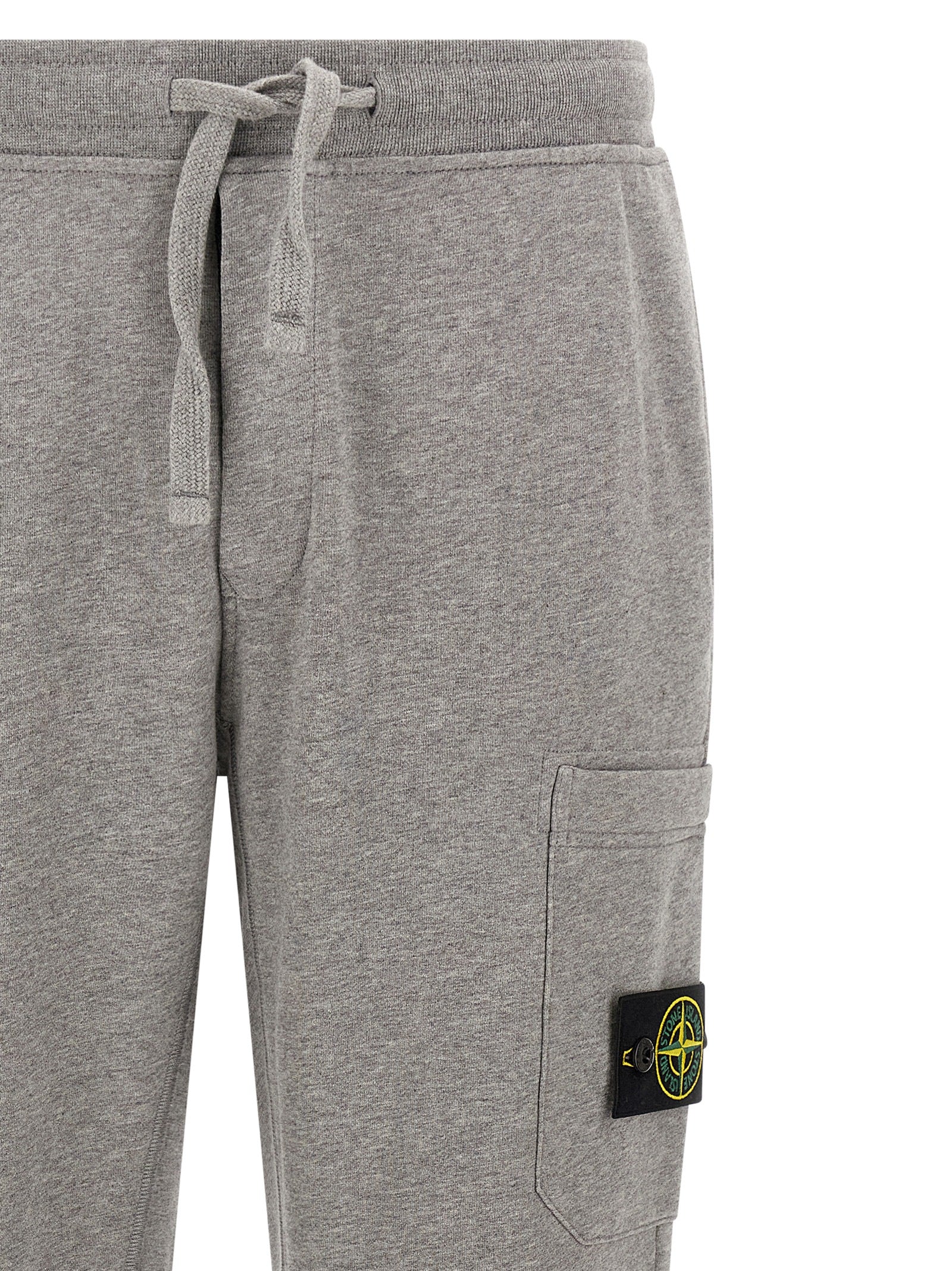 Stone Island Graue Baumwoll-Jogginghose (Sporthose)