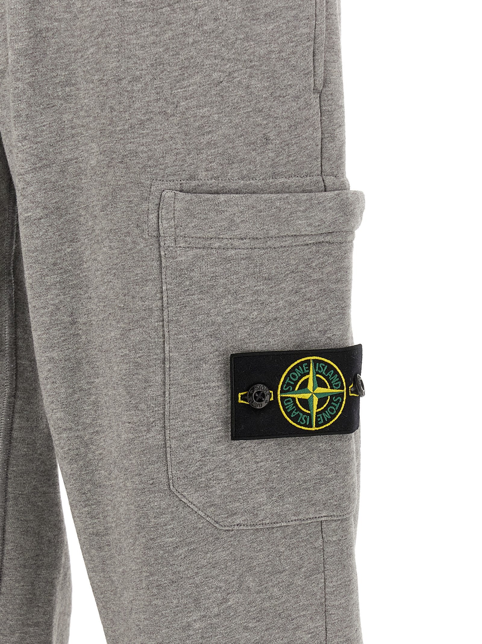 Stone Island Graue Baumwoll-Jogginghose (Sporthose)
