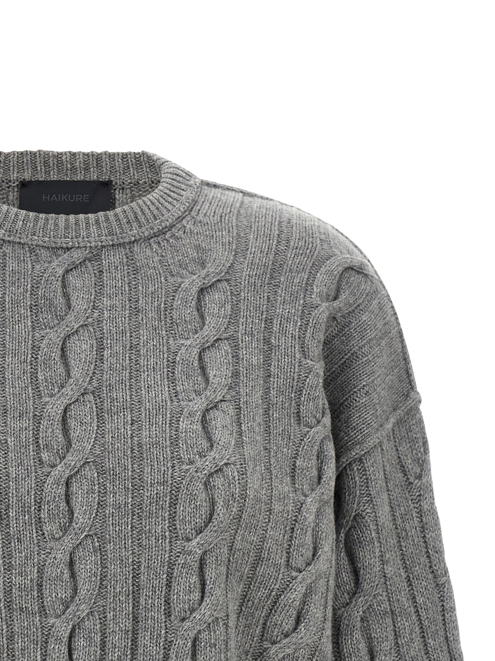 Haikure Grauer Baumwollcardigan