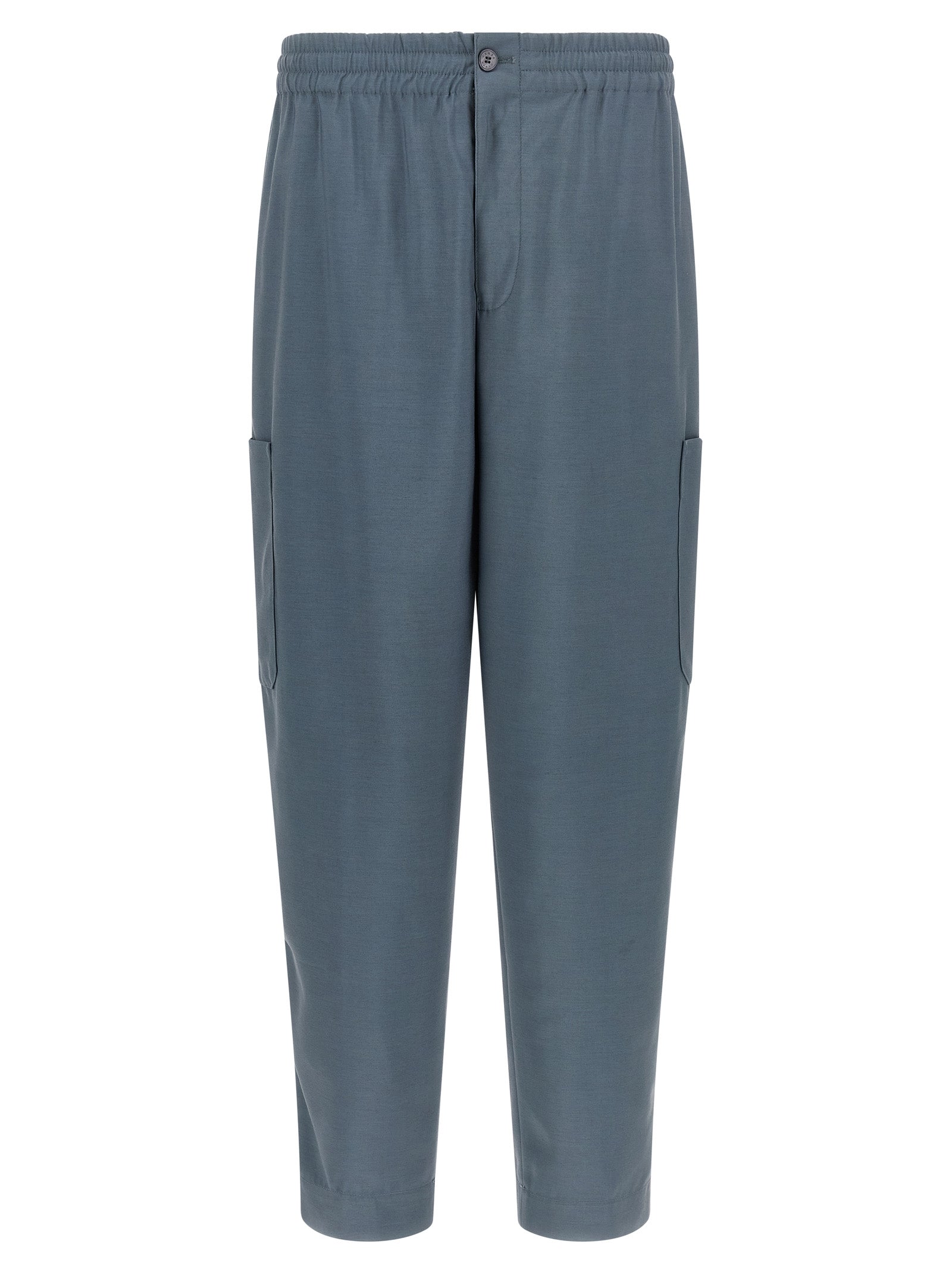 Kenzo Graue Woll-Cargo-Hose