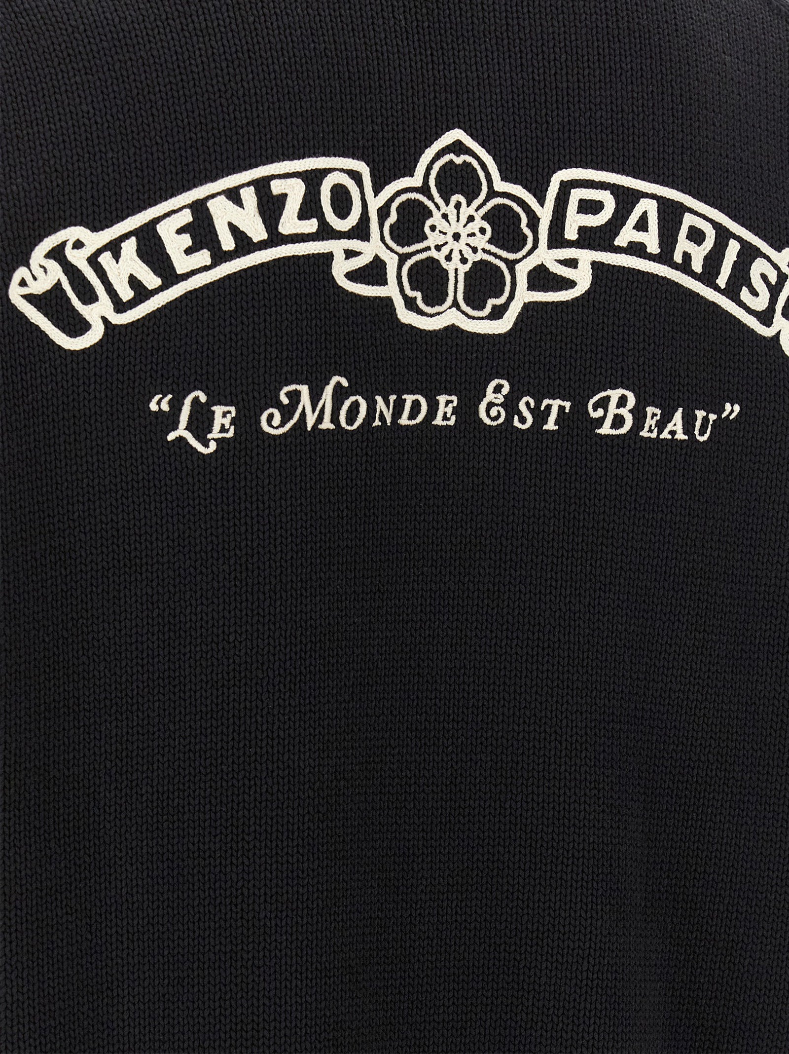 Kenzo Baumwoll-Cardigan in Zweifarbenoptik