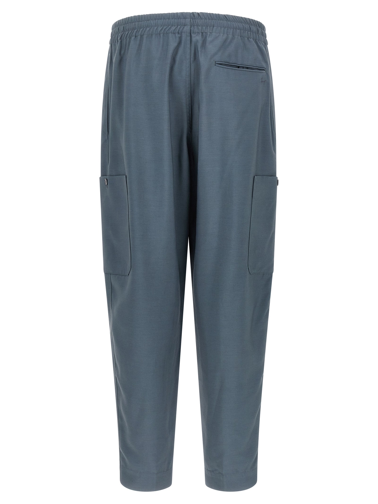 Kenzo Graue Woll-Cargo-Hose