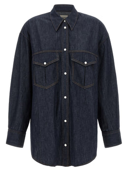 Khaite Blaue Baumwollbluse