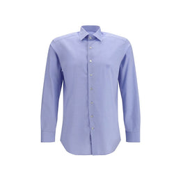 Etro Blaues Baumwollhemd