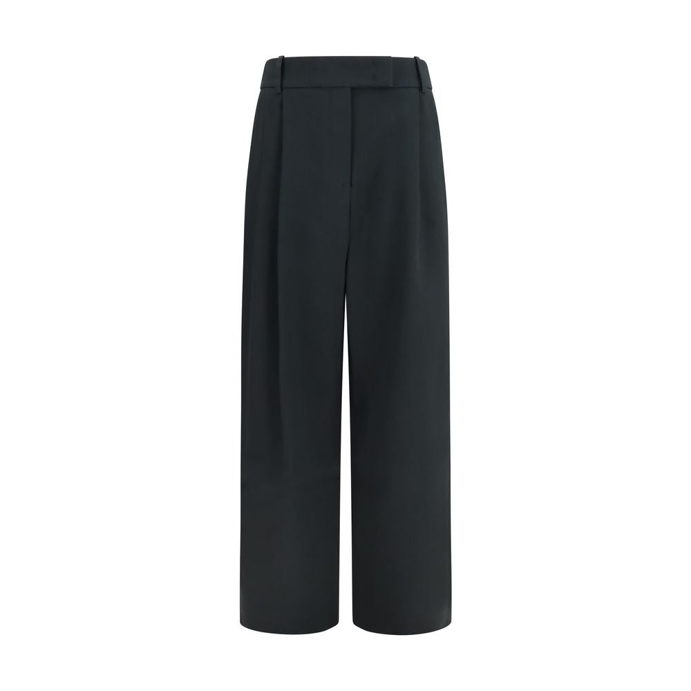 Giorgio Armani Schwarze Seiden-Freizeithose