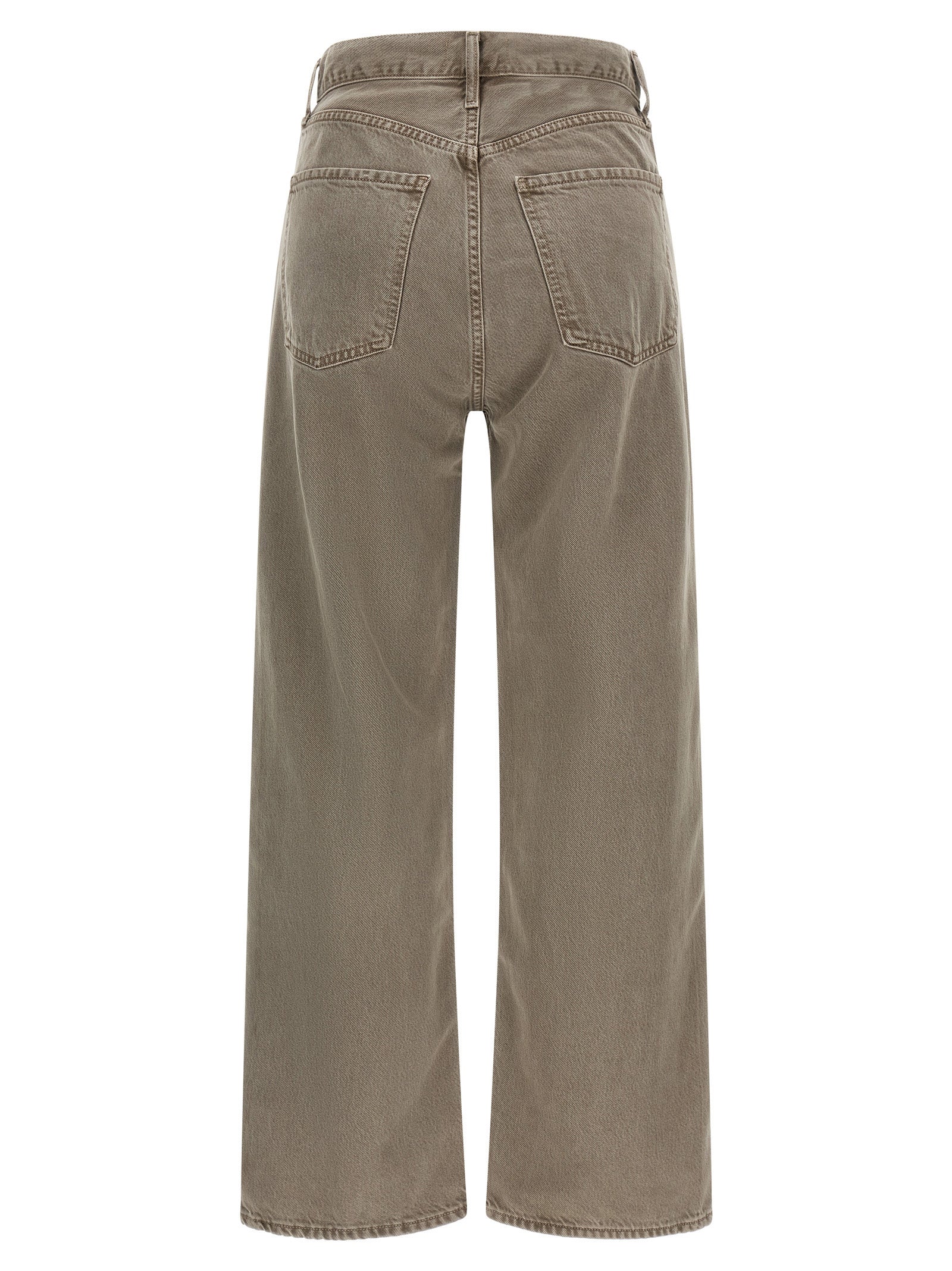 Agolde Braune Lyocell Jeans im Relaxed Fit