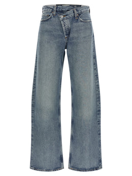 Agolde Blaue Baumwolljeans im Relaxed Fit