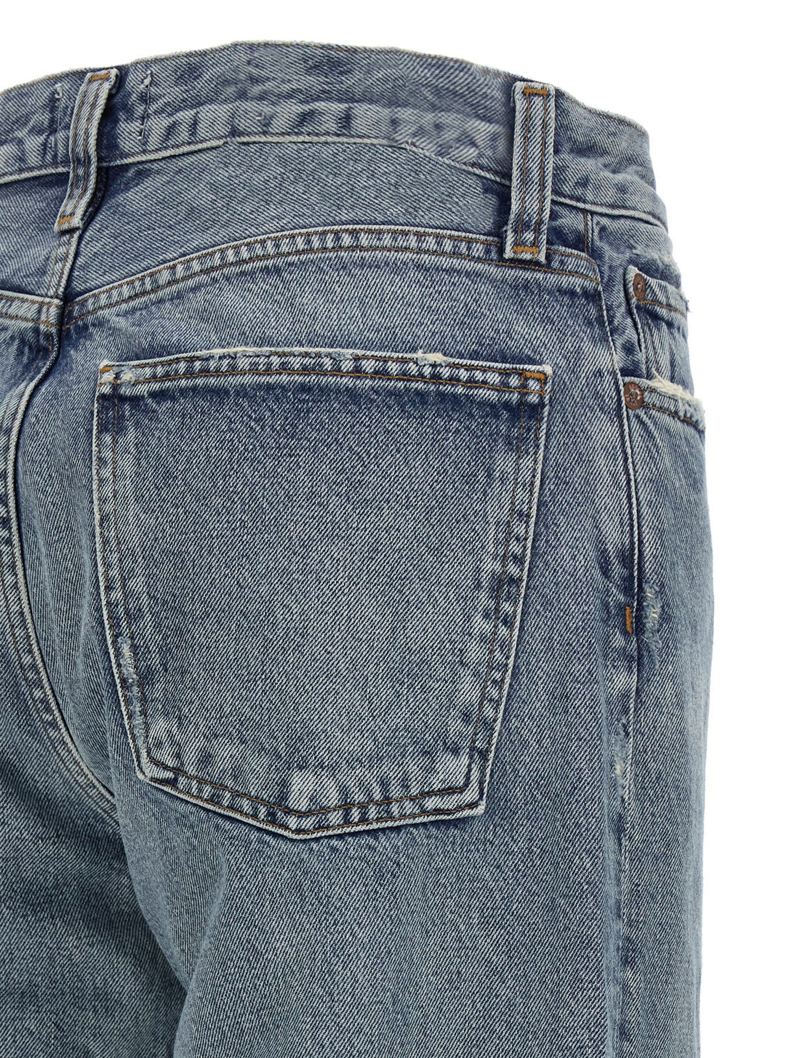 Agolde Blaue Baumwolljeans im Relaxed Fit