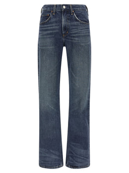 Agolde Blaue Bootcut-Jeans aus Baumwolle