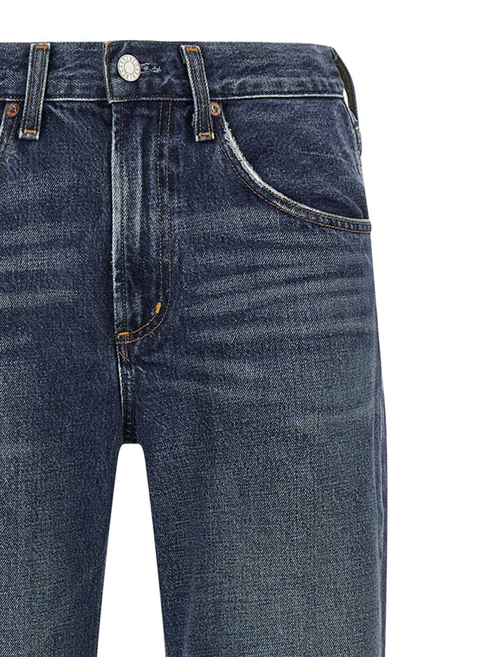 Agolde Blaue Bootcut-Jeans aus Baumwolle