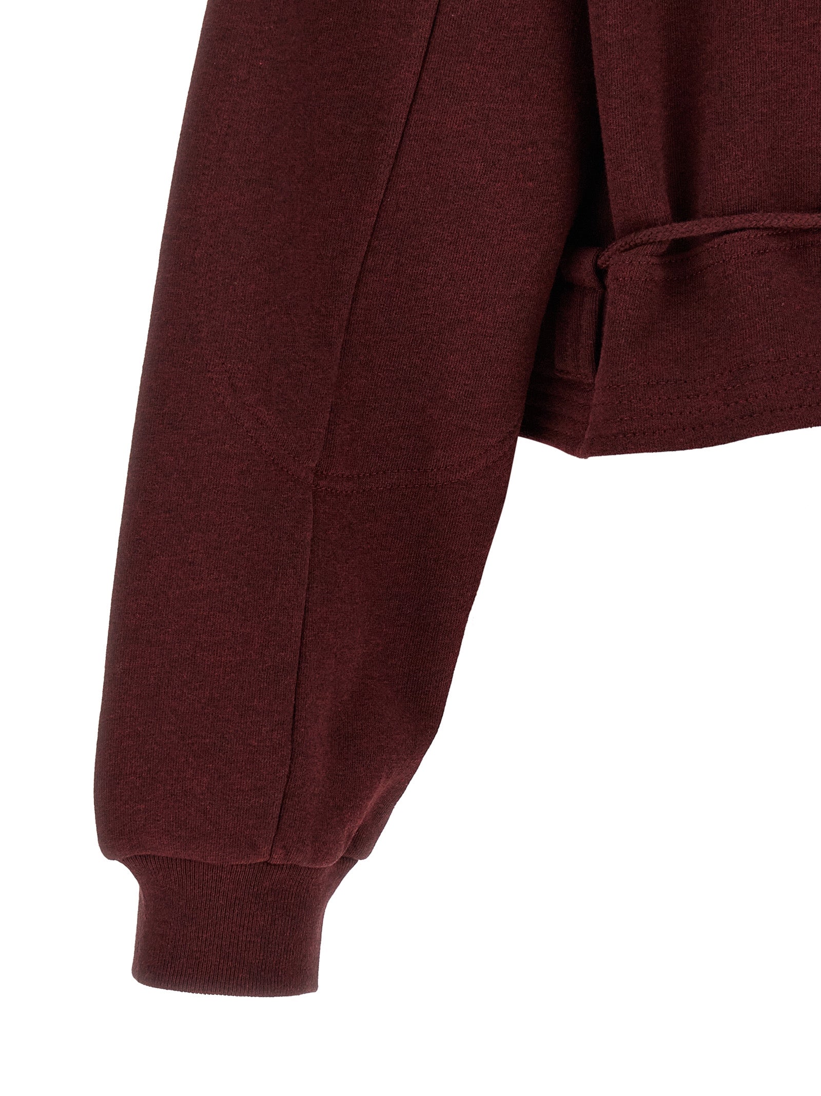 Dries Van Noten Sweatshirt aus Baumwolle in Bordeaux