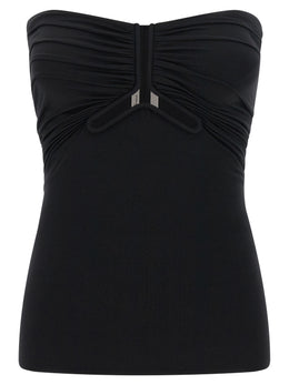 Rick Owens Schwarze Tanktops aus Nylon