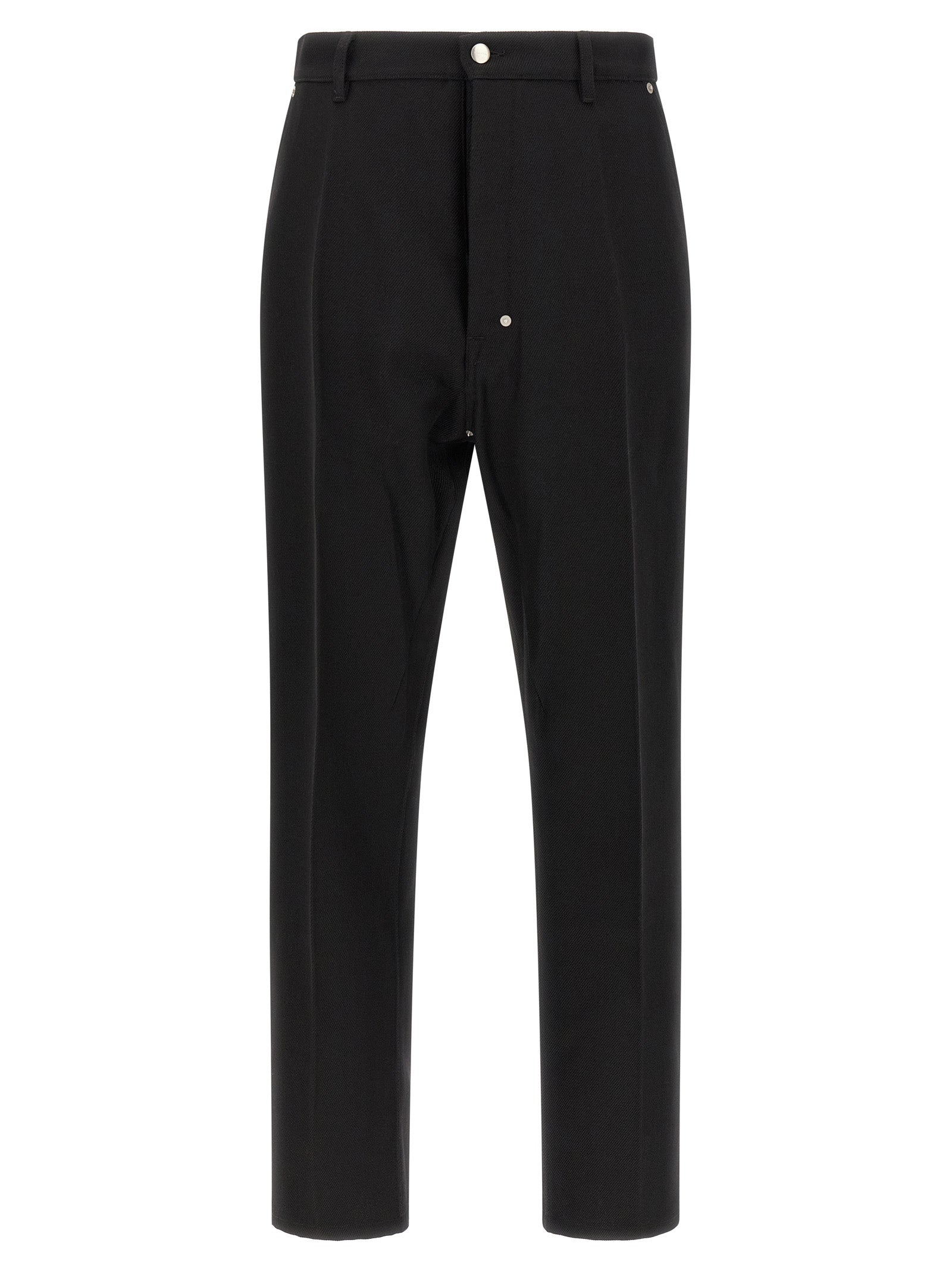 Rick Owens Schwarze Baumwoll-Freizeithose