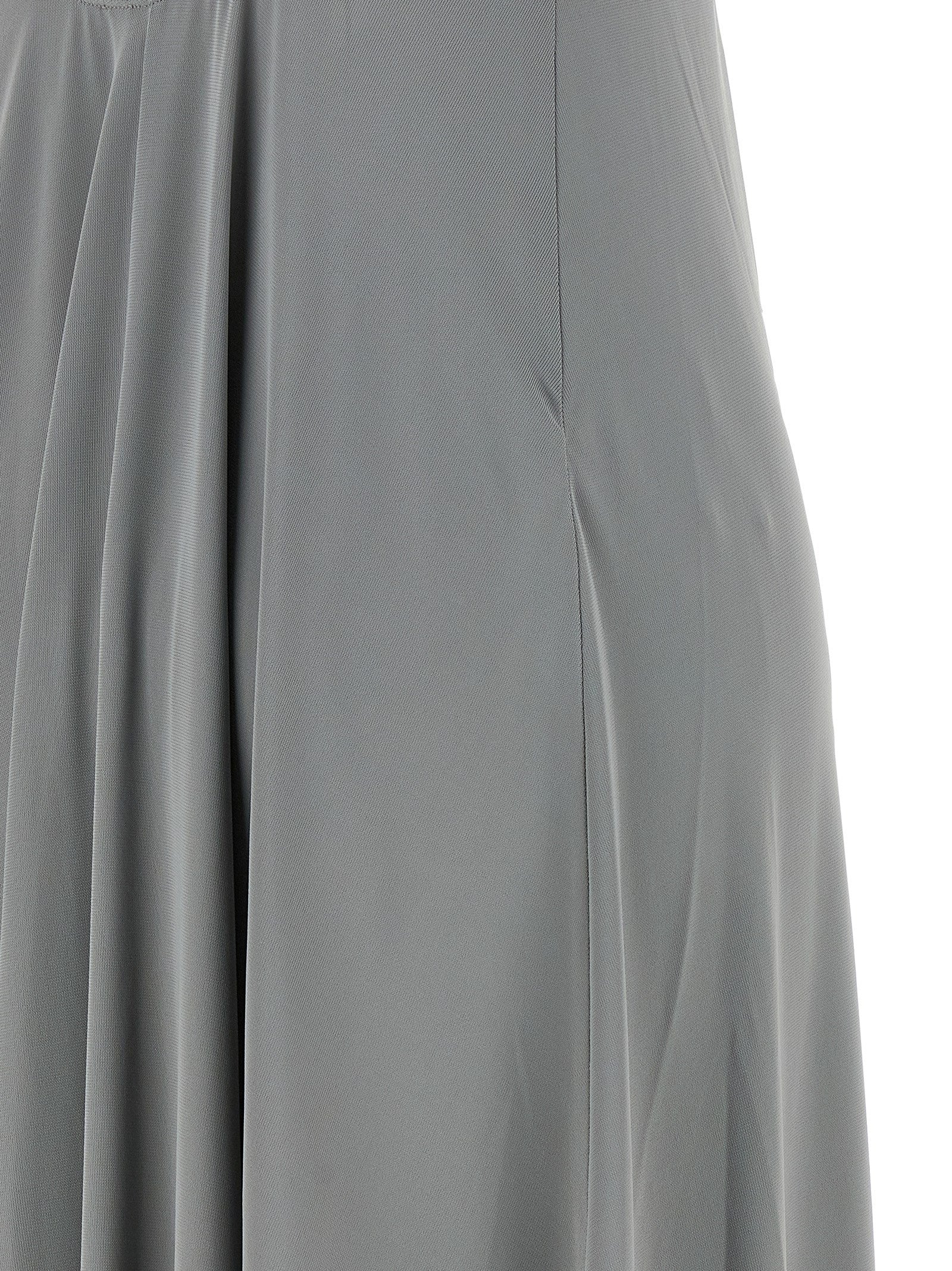 Eres Langes Kleid aus silbernem Polyamid