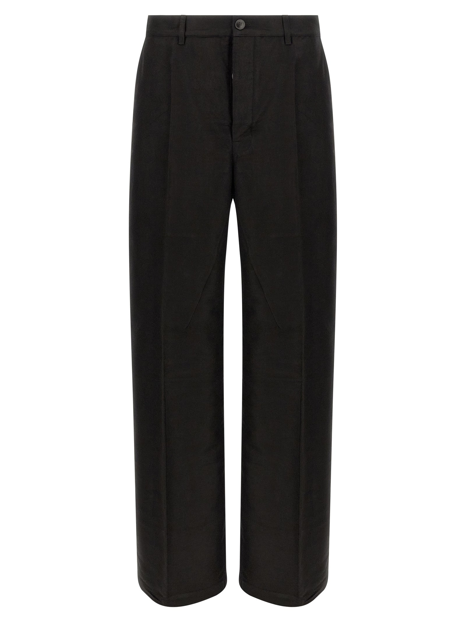 Rick Owens Schwarze Ramie Freizeithose