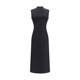 Maison Margiela Schwarzes Oves Aries Wollkleid