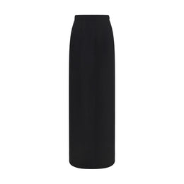Maison Margiela Langer Rock aus schwarzer Wolle Oves Aries