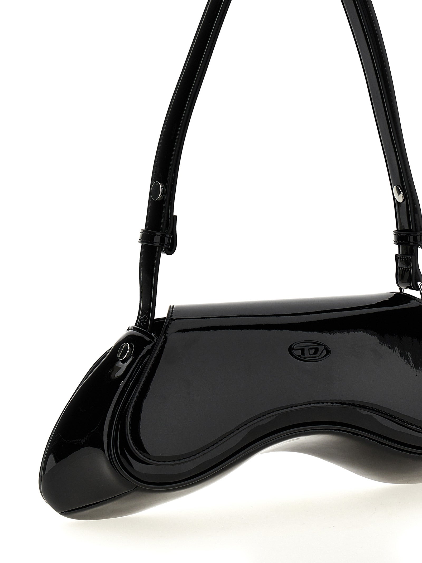 Diesel Schwarze Schultertasche aus Polyethylen
