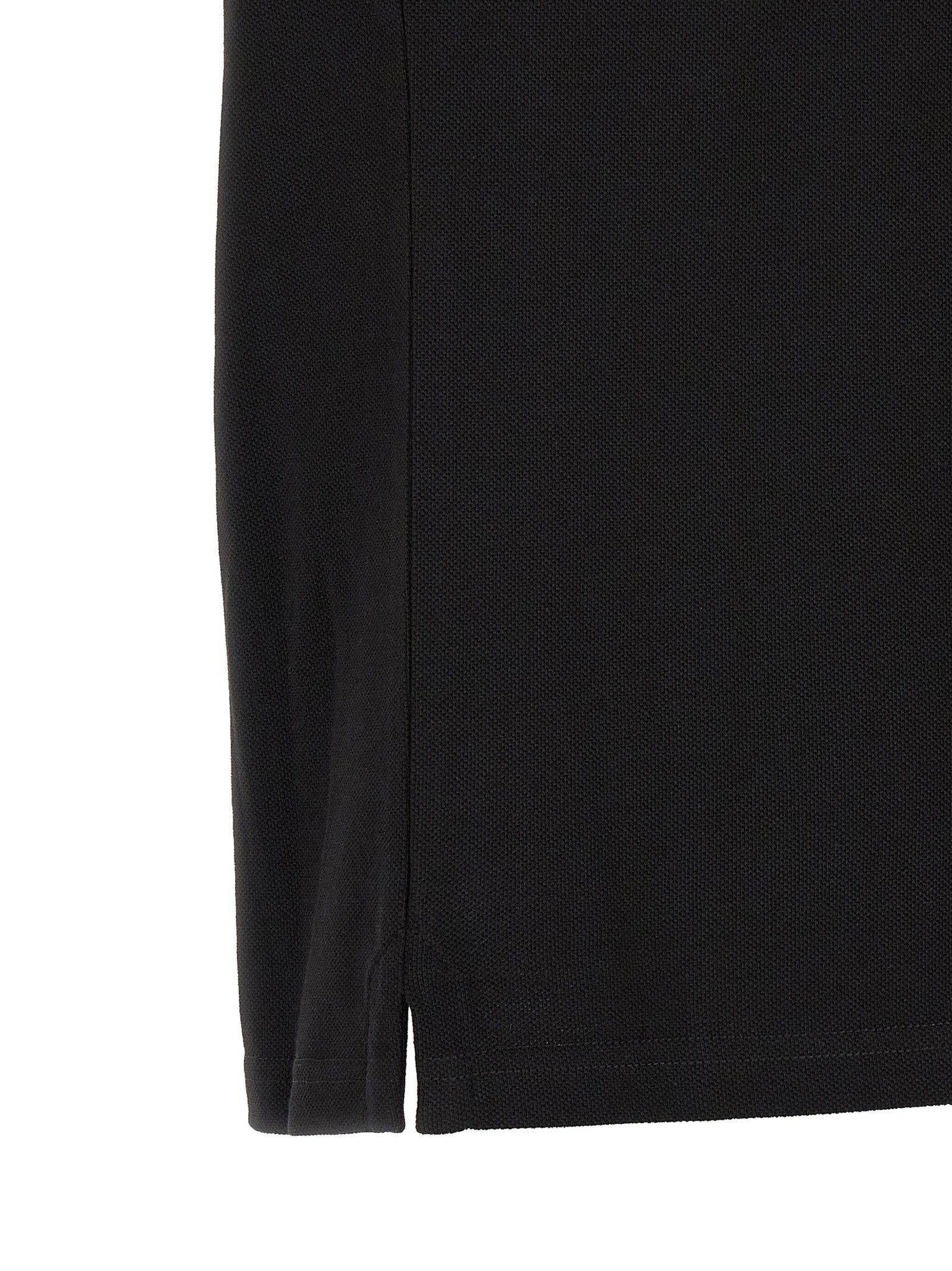 Moncler Schwarzes Baumwoll-Poloshirt