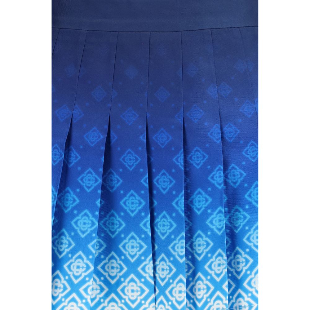 Casablanca Blaue Seiden-Minirock