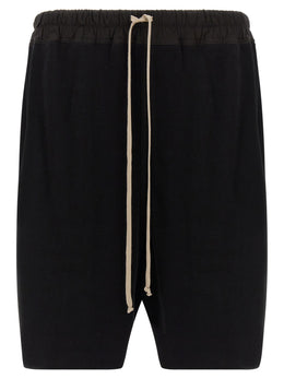 Rick Owens Schwarze Baumwoll-Bermudashorts