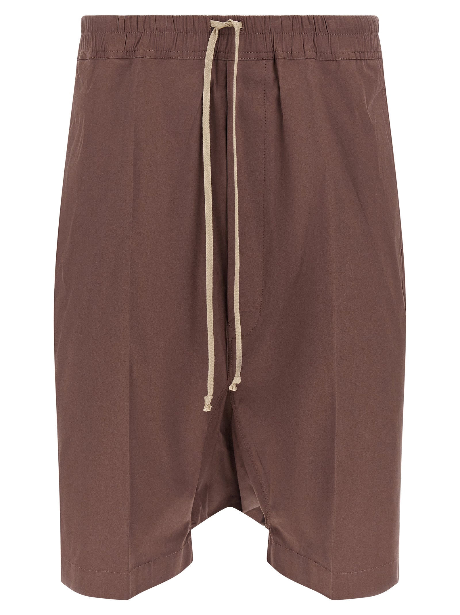 Rick Owens Braune Baumwoll-Bermudashorts