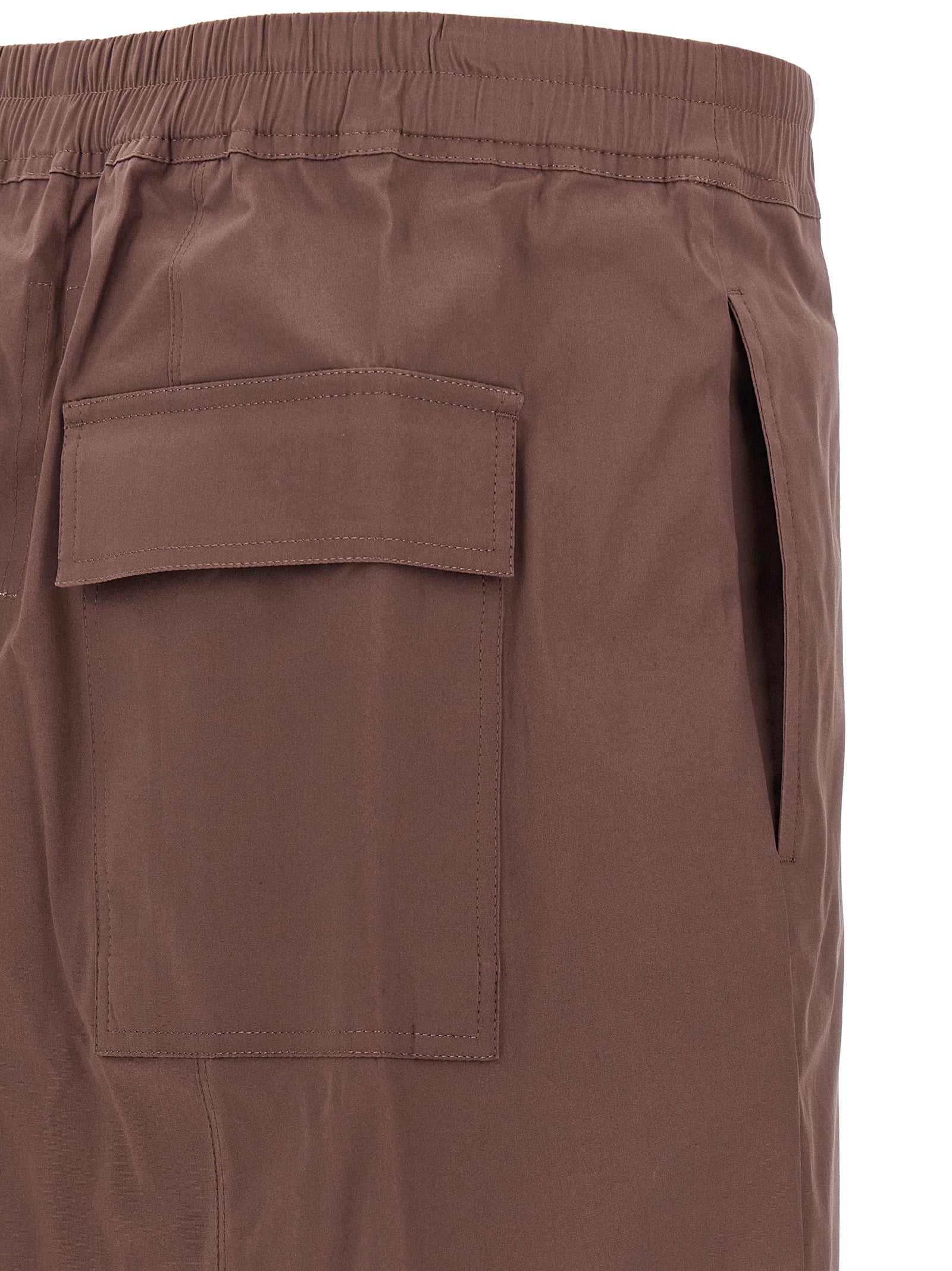 Rick Owens Braune Baumwoll-Bermudashorts