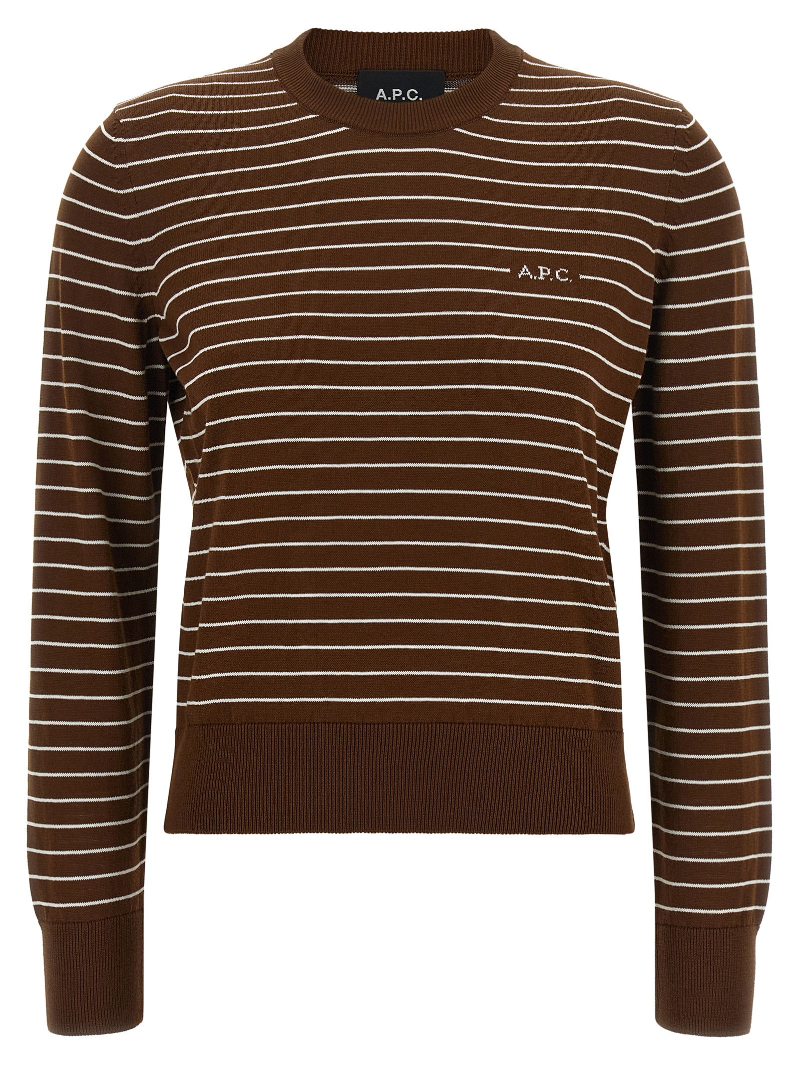 A.P.C. Brauner Baumwollcardigan