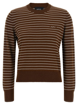 A.P.C. Brauner Baumwollcardigan