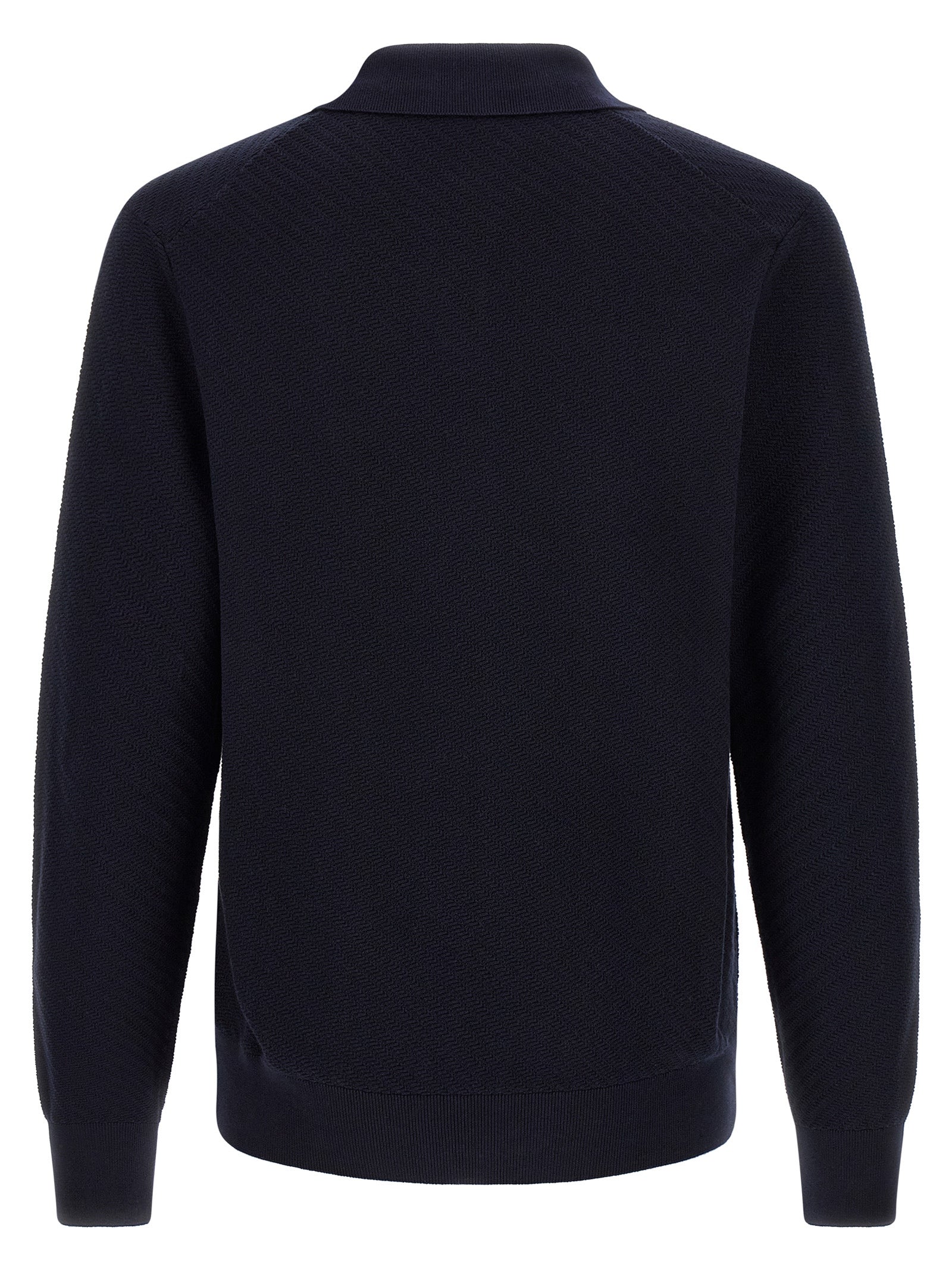 Hugo Boss Blaues Baumwoll-Polohemd