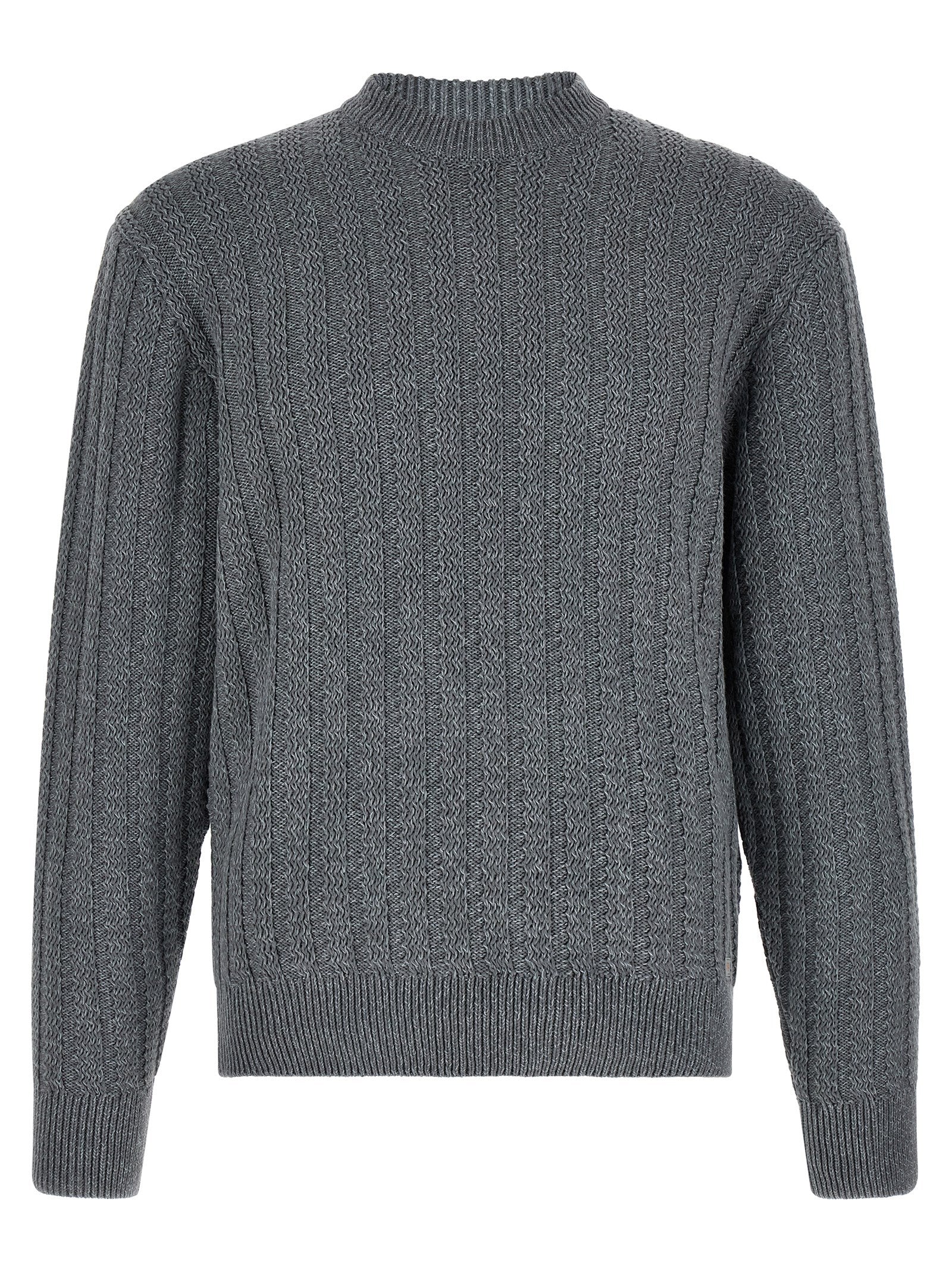 Hugo Boss Grauer Baumwollcardigan