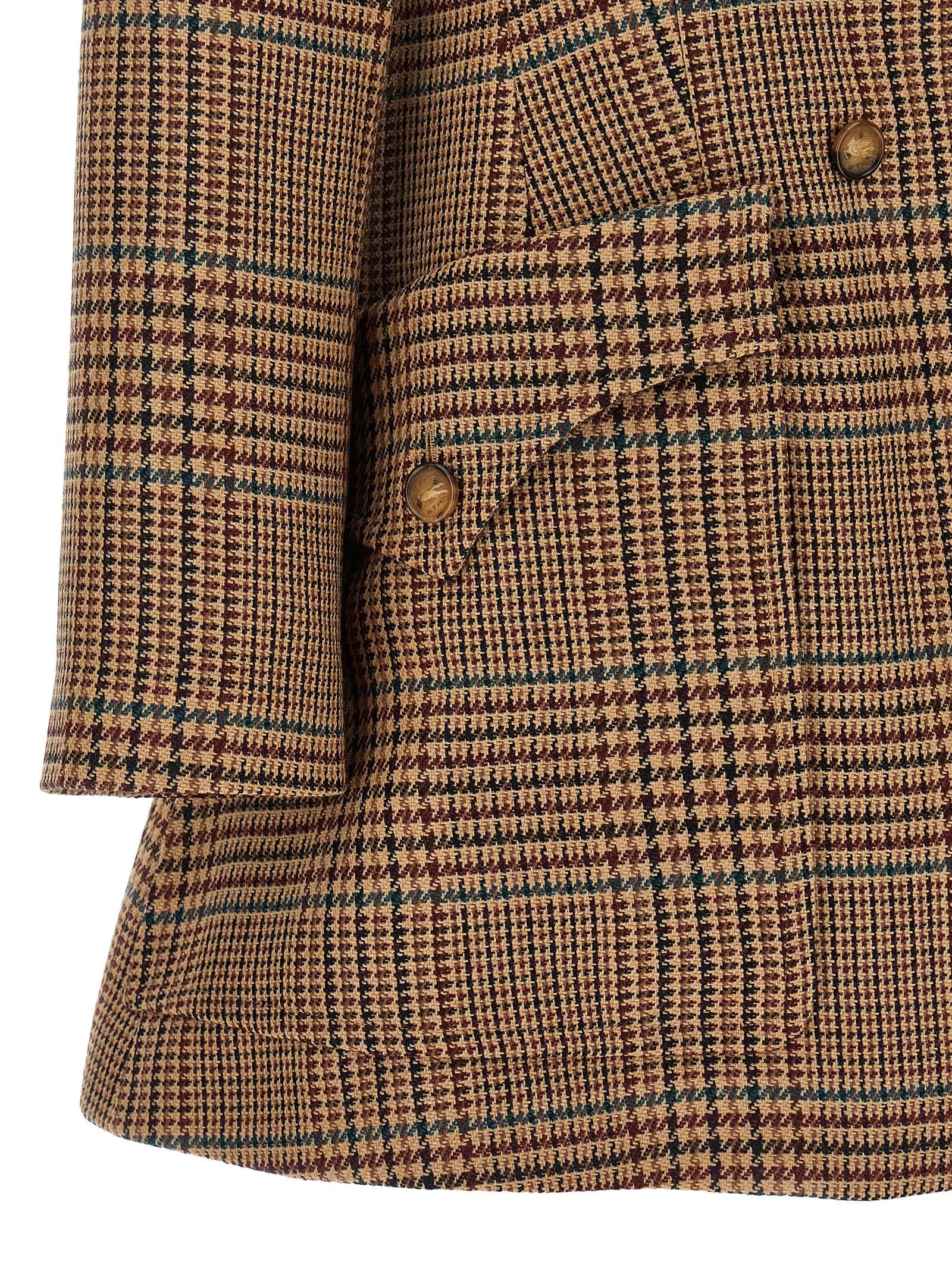 Etro Brauner Wollmantel