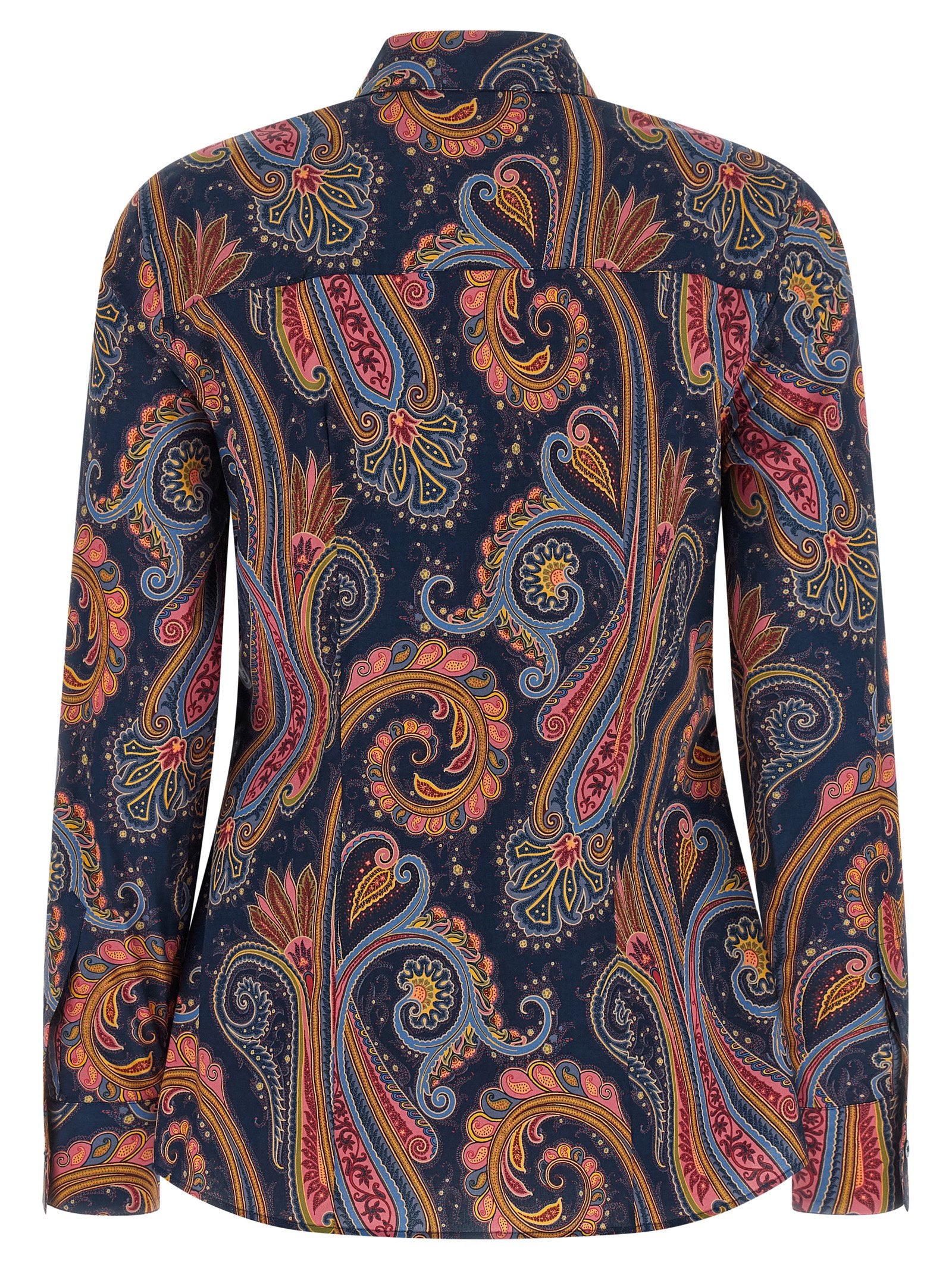 Etro Blaue Baumwollbluse